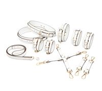TRQOYTU Set Bondage, Set BDSM, Set Bondage Da 5 Pezzi, Set Bondage, Set Di Giocattoli Sessuali In Pelle PU, Manette E Restrizioni, Design Ergonomico, Giocattoli Sessuali Fetish SM Per Coppie