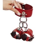TRQOYTU Set Bondage SM Con Manette E Collare Manette BDSM Manette Colletti Sessuali Collare Girocollo Kit Di Ritenuta Regolabile Flirt Giocattolo Sessuale Erotico Per Donne Uomini E Coppie
