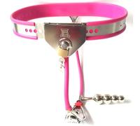 TRQOYTU Set Definitivo Per Bondage Femminile E Feticismo: Include Una Gabbia Di Castità Regolabile In Acciaio Inossidabile, Un Lucchetto Invisibile E Un Plug Anale Speciale, Per Un'esperienza BDSM