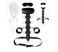 TRQOYTU Set Di Bondage Sessuale BDSM Con Manette, Set Di Bondage Sessuale SM, Set Di Costrizione, Collare E Benda, Schiavo Del Cane, Restrizioni Estreme, Fetish, Giocattolo Sessuale Per Donne