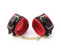 TRQOYTU Set Di Polsini Per Bondage, Restrizioni In Pelle Imbottite E Chiudibili A Chiave, Restrizioni Per I Polsi, Manette SM In Morbida Pelle, Giocattoli Erotici Fetish Per Schiavi Regolabili