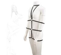 TRQOYTU Set Di Schiavitù In Pelle, Restrizioni Sexy In Corda, Regolabili, Attraenti, Bondage SM, Restrizioni Per Letto, Manette, Polsiere, Cinghie Per Le Cosce, Giocattoli Sessuali BDSM In Corda