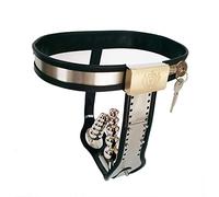 TRQOYTU Set Pantaloni Con Cintura Di Castità Regolabile Per Donna, Con Plug Vaginale E Anale Rimovibili. Intimo Bondage Fetish Con Cintura Regolabile Da 24 A 43 Pollici, Design Con Chiusura A Chiave