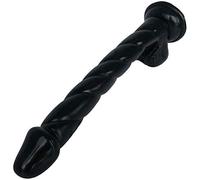 TRQOYTU Sex Toys Deluxe Realistico Dildo Gigante Potente Ventosa E Glande Evidenti Replica Del Pene Extra Grande Masturbazione Giocattolo Sessuale 32 Cm Di Lunghezza Diametro 4 Cm Nero Carne Nero