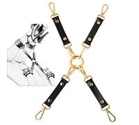 TRQOYTU SM Bondage Cinturini Incrociati Alla Caviglia Accessori Per Polsini Manette/Manette/Manette E Polsini Alla Caviglia BDSM Cinghie Incrociate In Vera Pelle Giochi Erotici Fetish Sex Toys Coppie