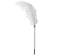 TRQOYTU Solletico Di Piume Colture Di Clitoride Di Piume Reali Flirtare Tickler Erotico Flogger SM Frusta Raccolto BDSM Bondage Sculacciata Paddle Gioco Di Ruolo Erotico Restrizioni