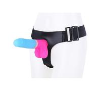 TRQOYTU Strap On Strap-On Dildo SM Masturbatore Silicone Sex Toy Strapon Plug Anale Con Ventosa Imbracatura Regolabile Carne Bondage Sex Toy Per Donne Coppia