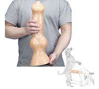 TRQOYTU Super Grande Dildo Realistico Cane Pene Sano Plug Anale In PVC Con Forte Ventosa Prostata Vagina Massaggiatore Masturbazione Giocattolo Sessuale Per Uomini Donne Principianti 37,5 Cm