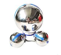 TRQOYTU Tuta Bondage SM In Acciaio Inossidabile Con Manette/Manette + Cappuccio/Casco/Colletto Con Sfera In Metallo, Di Tuta Bondage/Contenzione, Gioco Di Schiavi Tortura BDSM/SM Fetish