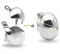 TRQOYTU Tuta Di Castità Antifurto Per Uomo Dotata Di Una Robusta Gabbia Per Il Cazzo, Cintura Di Castità Integrata E Anello Del Cazzo Nascosto E Bloccabile Per Il Massimo