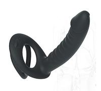 TRQOYTU Vibratore Di Coppia In Silicone Con Anelli Per Il Pene E Anello Per Il Pene Vibratori Anali Con 10 Modalità Di Vibrazione Vibratore Erotico 3 In 1 Per Massaggiatore Della Prostata