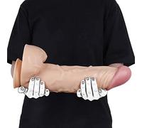 TRQOYTU XXL Fallo Realistico Falli Giganti Falli Anali Plug Anale In Silicone Butt Plug Con Forte Ventosa Pene Extra Large Dong Reale Masturbazione Giocattolo Sessuale Per Donne