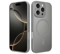 TRRDB Custodia di ricarica wireless magnetica opaca per iPhone 14 15 16 17 Pro Max 17 Air 14 15 16 Plus antiurto copertura di protezione dell'obiettivo, grigio scuro, per iPhone 14 Plus