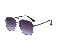 TRRDB Moda Uomini Occhiali Da Sole Classico Guida Occhiali Da Sole Telaio In Metallo Tempo Libero Pesca Uomini/donne Occhiali UV400, Grigio canna di fuc, 142*131*51mm