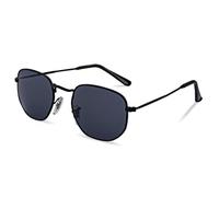TRRDB Occhiali da sole ovali con montatura grande occhiali da sole da donna occhiali da sole retrò montatura in metallo occhiali da uomo UV400, A1, 145*143*47mm