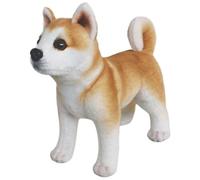 Trrymbbe Akita Pimbolo di animali da peluche, peluche di cucciolo realistico con gamba corta e coda, per cani costose con orecchie, animale da cani ripieno di cotone senza disastro per casa, ufficio