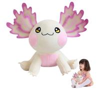Trrymbbe AXOLOTL PLUSH 10, 6 '' AXOLOTL PUFFICIMENTO ANIMA SULLA DELLA DELLA BAMBINA MOLO PLUSH CILLOW PULTICHE PER GIOCHI PER GIORNI PER RAGAZZE GIURMI BIANCO