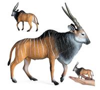 Trrymbbe Figure Animali realistiche, Animali di plastica con Corna a Spirale Figura Antelope, Figurina per della Fauna Selvatica educativa, Compleanno di Natale per Le Figurine per Bambini