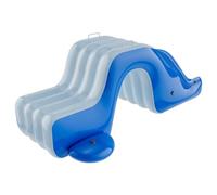 Trrymbbe Inflatable Pool Slide, 41.3x68.9x29.5 Thicken PVC Swimming Pool Slide, Anti-Rollover Wide Water-Fillable for Outdoor, Indoor, Backyard, Dark Blue + Grey