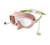 Trrymbbe Kids Goggles with Nose Cover, Anti-Fog Clear Adjustable Toddler Swim Goggles with Ear Plugs, No Leak Wide View Soft Clip on Swim Mask for Kids Youth 3-15, Style-1