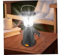 Trrymbbe Lanterna da Campeggio Solare, 6 Dynamo a Mano a Mano LED, Torcia Ultra Bright Portable Lantern Lantern per Esterno