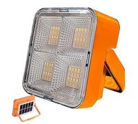 Trrymbbe Luce di Lavoro Ricaricabile Luce 50W 5 Livelli Dimmtura Portatore Solare Impermeabile con Supporto a 180 ° RUATABILE e USB Ricaricabile per Il Campeggio in Campeggio da a energia Solar