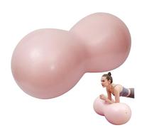 Trrymbbe Peanut Ball, 35x18 Inch PVC Inflatable Exercise Ball with Pump, Anti Burst Safe Thickened Fitness Equipment for Pregnancy, Yoga, Body Shaping, Waist Tightening, Style-1