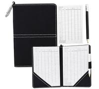Trrymbbe Porta della scorecard da Golf, Cover del Portafoglio di Cover del Supporto per scorecard in Pelle PU Copertina di Libri con Matita e marcatore da Golf contropiede per Uomini Donne
