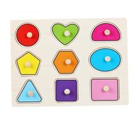 Trrymbbe Puzzle per Bambini, Figura Geometrica Forma di Puzzle in Legno, apprendimento precoce e Giocattoli di Colorati educativi Grandi Regalo in età prescolare per Ragazze e Ragazzi