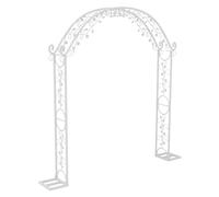 TRRYUIP Arco Palloncini Struttura Arco Grande Bianco for Matrimonio, Supporto for fondale in Metallo, Traliccio da Giardino, pergolato