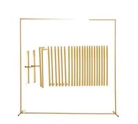 TRRYUIP Arco Palloncini Struttura Supporto for Arco for Matrimonio Rettangolare Dorato, 1 Set, for Palloncini for Decorazioni for Feste, Supporto for Cornice for fondale(300x300cm)