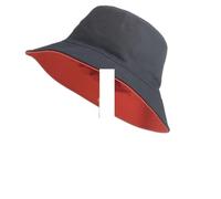 TRRYUIP Cappello Pescatore Uomo Cappelli da Pesca di Grandi Dimensioni Testa Grande Uomo Cappello Sole Estivo Due Lati Indossano Cappelli a Secchiello Taglie Forti(Black Orange,60 to 62cm)