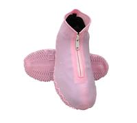 TRRYUIP Copri Scarpe Per Pioggia 2 Pairs Waterproof Silicone Shoe Covers Reusable Foldable Not-Slip Rain Galoshes With Zipper(Color: 7,L)