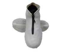 TRRYUIP Copri Scarpe Per Pioggia 2 Pairs Waterproof Silicone Shoe Covers Reusable Foldable Not-Slip Rain Galoshes With Zipper(Color: 9,M)