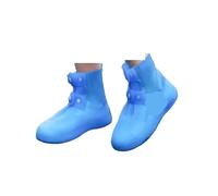 TRRYUIP Copri Scarpe Per Pioggia Rain Overshoes Waterproof Reusable Non-Slip Shoe Covers Portable Silicone With Adjustable Buckle For Outdoor(Blue,3XL)