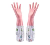 TRRYUIP Guanti Cucina 1 Pair, Cute Warm Dishwashing Gloves, Waterproof And Anti Slip Work, Cleaning Tools(Color1)