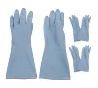 TRRYUIP Guanti Cucina 3Pairs Reusable Kitchen Gloves Waterproof Rubber Non-Slip For Dishwashing And Household Cleaning S(32X7.5X7.5CM)
