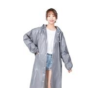 TRRYUIP Kway 10 Pezzi Poncho Impermeabile Ispessito Donna Antipioggia Viaggio Leggero Portatile Riutilizzabile Biker(Grey)