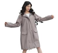 TRRYUIP Kway Impermeabile Lungo da Donna e Uomo, Traspirante, Portatile, Idrorepellente, Poncho Antipioggia(Color 11)