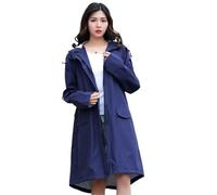 TRRYUIP Kway Impermeabile Lungo da Donna e Uomo, Traspirante, Portatile, Idrorepellente, Poncho Antipioggia(Purple)
