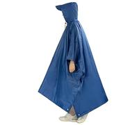 TRRYUIP Kway Impermeabile Portatile Multifunzionale 3 in 1, Impermeabile da Campeggio, Poncho, Tenda Sole, Robusto, for attività all'aperto, Attrezzatura Antipioggia(Dark Blue)