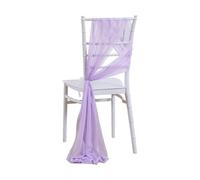 TRRYUIP Nastri per Sedie da Matrimonio 12 Pezzi Come Fasce for sedie in Chiffon, Decorazione for da Matrimonio, 17x250 cm, for Decorazioni for navate Nuziali, Feste, Banchetti, Eventi(Light Purple)