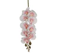 TRRYUIP Orchidea Finta Realistica 6 pezzi Real Touch Farfalla Orchidea Ramo di fiori Silicone Falena artificiale Phalaenopsis 9 teste(Pink)