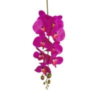 TRRYUIP Orchidea Finta Realistica 6 pezzi Real Touch Farfalla Orchidea Ramo di fiori Silicone Falena artificiale Phalaenopsis 9 teste(Color 13)