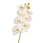 TRRYUIP Orchidea Finta Realistica Farfalla Orchidea Fiore artificiale Real Touch Fatto a mano Finto Phalaenopsis Simulazione di lusso realistica Grande falena(White Yellow)