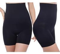 TRRYUIP Pancera Donna Intimo da Donna Lady Vita Alta Lift Hip Body Shaper Plus Boxer Brief Pantaloni di Sicurezza Bundle Size Pantaloncini Modellanti(Black,4XL 100-115kg)