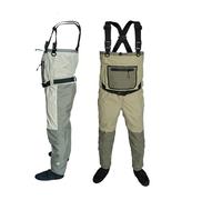 TRRYUIP Waders Pesca Attrezzatura da pesca a mosca Waders Piede in neoprene for uomo Caccia alla zattera Impermeabile e traspirante ad asciugatura rapida(XXL)
