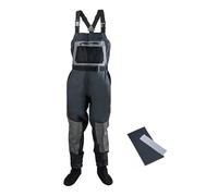 TRRYUIP Waders Pesca Trampolieri ispessiti for la pesca a mosca, indumenti da impermeabili, tute pettorali, stivali traspiranti, S, M, L, XL, XXL(M)