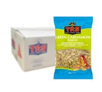 TRS - Cardamomo verde - Confezione multipla (10 x 50g) | Baccelli interi senza additivi artificiali - ideale per curry, chai, dolci e ricette mediorientali