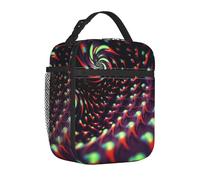 TRSGKSQP Borsa per il pranzo per donne e uomini adulti isolata riutilizzabile Lunch Box Fantasy Sci-Fi Vertigini a prova di perdite Borsa termica di grande capacità Borsa per il pranzo Contenitore per